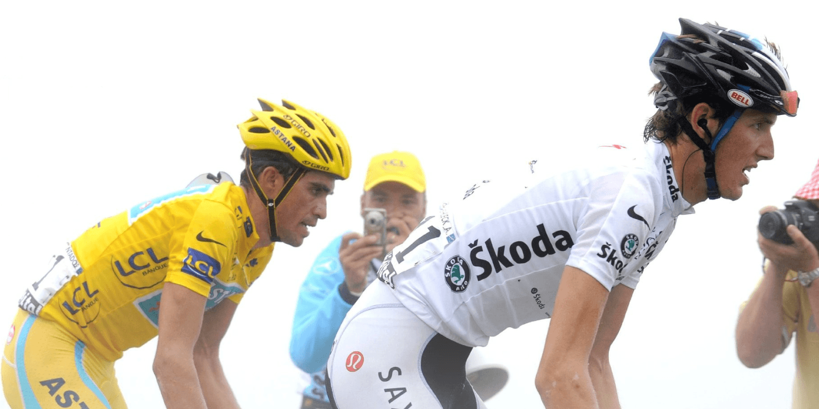 Alberto Contador and Andy Schleck at the Tour de France