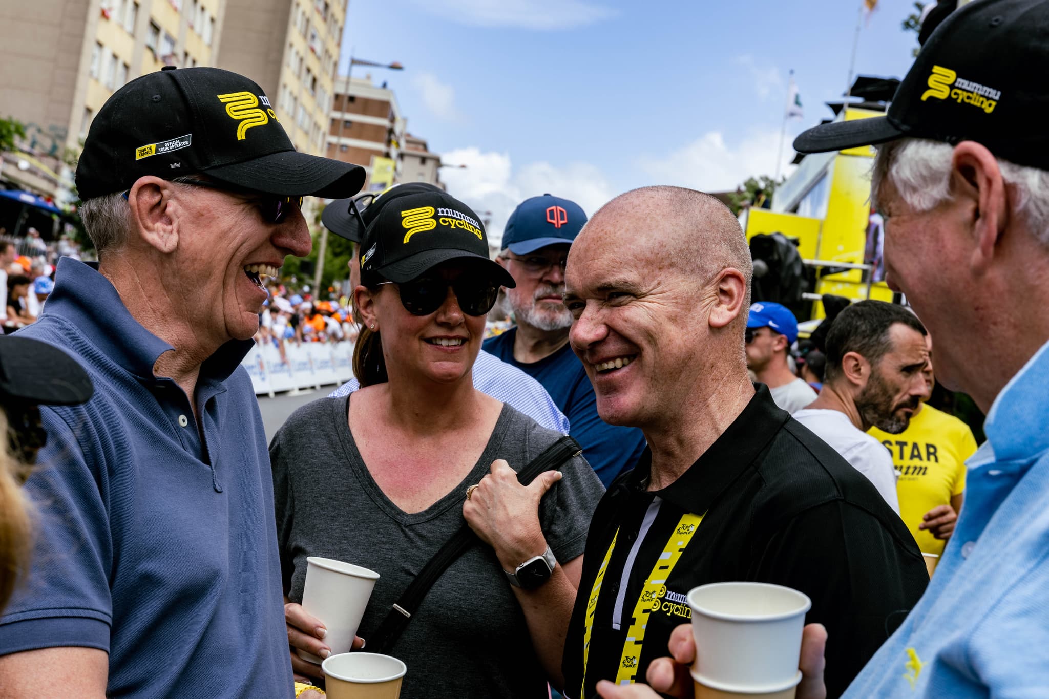 Mummu Cycling guests at Tour de France Stage 1