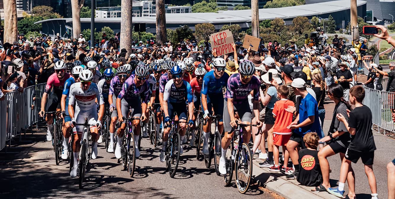 Peloton at the 2026 AusCycling Road Nationals in Perth, WA